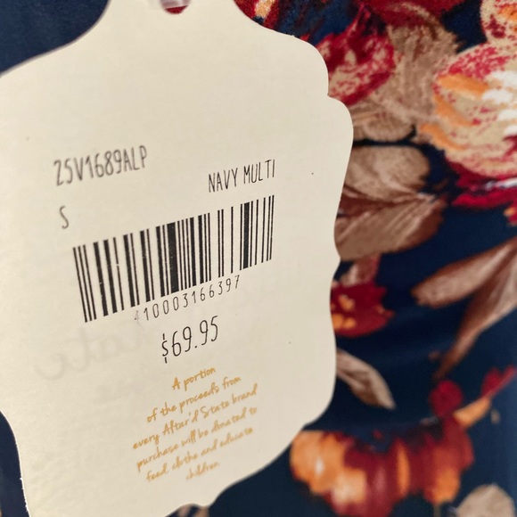 Altar’d State Mila Multi Navy Floral Dress - Picture 10 of 10